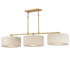 Maxim Bongo Linear Pendant in Natural Aged Brass Finish Model: 10017OMNAB