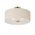 Maxim Bongo Semi Flush Mount in Natural Aged Brass Finish Model: 10014OMNAB