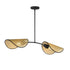 Maxim Bonnet Linear Pendant in Black Finish Model: 12632NABK