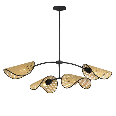 Maxim Bonnet Multi Light Pendant in Black Finish Model: 12634NABK