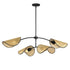 Maxim Bonnet Multi Light Pendant in Black Finish Model: 12634NABK