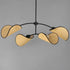 Maxim Bonnet Multi Light Pendant in Black Finish Model: 12634NABK