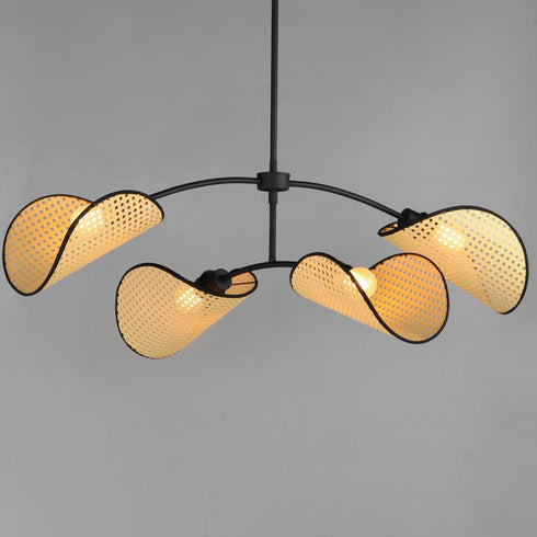 Maxim Bonnet Multi Light Pendant in Black Finish Model: 12634NABK