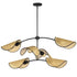 Maxim Bonnet Multi Light Pendant in Black Finish Model: 12636NABK