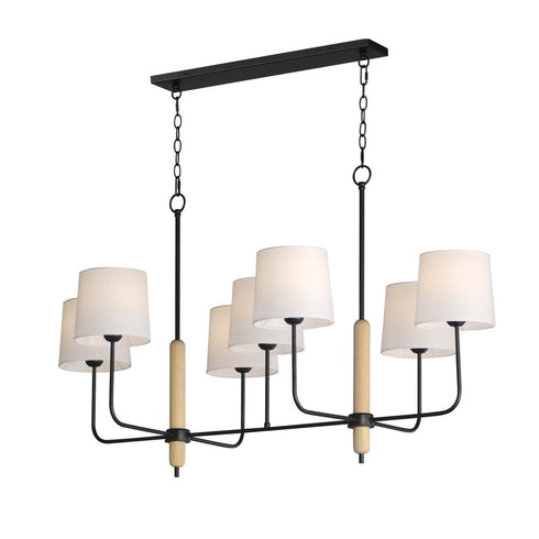 Maxim Bozeman Linear Pendant in Natural Wood Finish Model: 11867OFNWD