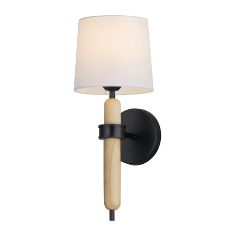 Maxim Bozeman Wall Sconce in Natural Wood Finish Model: 11861OFNWD