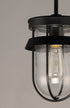 Maxim Breakwater Semi Flush Mount in Black Finish Model: 10268CLBK