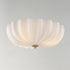 Maxim Bundt Semi Flush Mount in Whit Natural Aged Brass Finish Model: 22650WTNAB