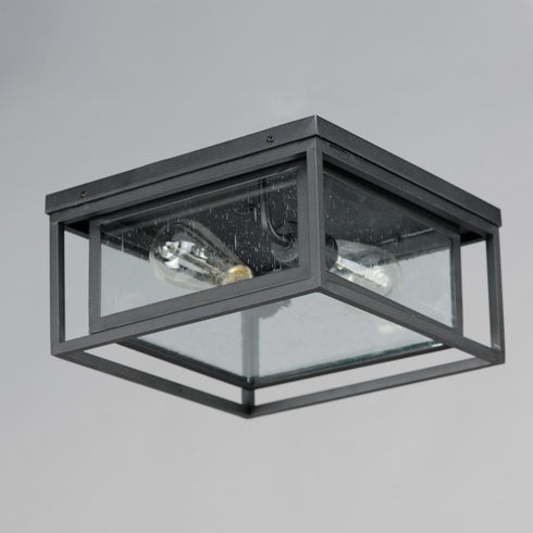 Maxim Cabana Outdoor Flush Mount in Black Finish Model: 3031CDBK