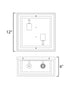 Maxim Cabana Outdoor Flush Mount in Black Finish Model: 3031CDBK