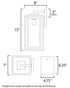 Maxim Cabana Outdoor Wall Mount in Black Finish Model: 3033CDBK