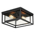Maxim Cabana VX Outdoor Flush Mount in Black Finish Model: 40661CDBK