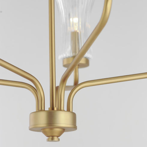 Maxim Camelot Chandelier in Natural Aged Brass Finish Model: 16155CRNAB