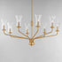 Maxim Camelot Chandelier in Natural Aged Brass Finish Model: 16158CRNAB