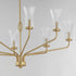 Maxim Camelot Chandelier in Natural Aged Brass Finish Model: 16158CRNAB