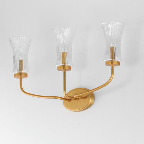 Maxim Camelot Wall Sconce in Natural Aged Brass Finish Model: 16153CRNAB