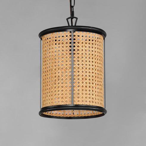 Maxim Cane Single Pendant in Black Finish Model: 14471NABK