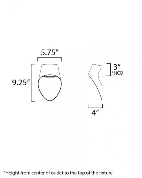 Maxim Cape Outdoor Wall Mount in Black Finish Model: 86271BK