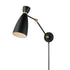 Maxim Carillon Wall Sconce in Black / Satin Brass Finish Model: 11300BKSBR