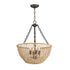 Maxim Cestino Invert Bowl Pendant in Antique Bronze Finish Model: 22473NAANB
