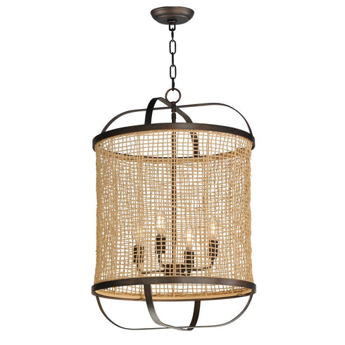 Maxim Cestino Single Pendant in Antique Bronze Finish Model: 22474NAANB