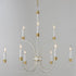 Maxim Charlton Chandelier in Weathered White/Gold Leaf Finish Model: 11377WWTGL