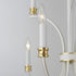 Maxim Charlton Chandelier in Weathered White/Gold Leaf Finish Model: 11377WWTGL
