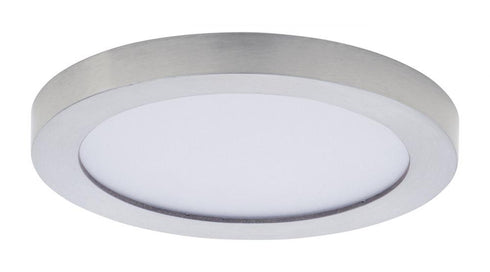 Maxim Chip Flush Mount in Satin Nickel Finish Model: 57690WTSN