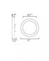 Maxim Chip Flush Mount in Satin Nickel Finish Model: 57692WTSN