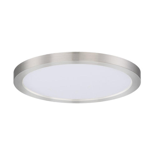 Maxim Chip Flush Mount in Satin Nickel Finish Model: 57694WTSN