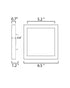 Maxim Chip Flush Mount in Satin Nickel Finish Model: 57697WTSN