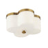 Maxim Clover Flush Mount in Antique Bronze Finish Model: 12240WTANB