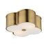 Maxim Clover Flush Mount in Natural Aged Brass Finish Model: 12247WTNAB