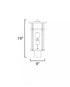 Maxim Clyde Vivex Outdoor Wall Mount in Black Finish Model: 40620CLBK