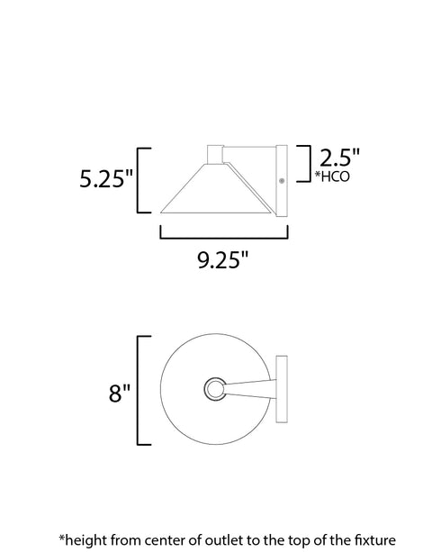 Maxim Conoid LED Flush Mount in Black Finish Model: 86141BK/MSP