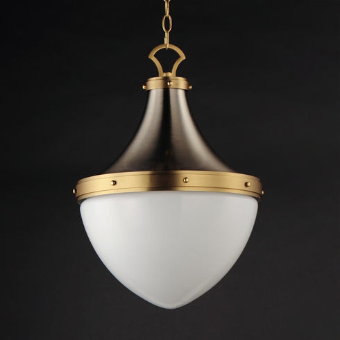 Maxim Conrad Single Pendant in Satin Nickel / Satin Brass Finish Model: 10386WTSNSBR