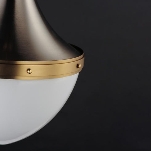 Maxim Conrad Single Pendant in Satin Nickel / Satin Brass Finish Model: 10386WTSNSBR