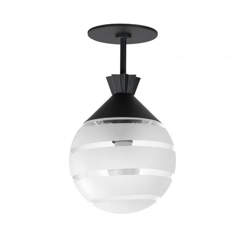 Maxim Copacabana Semi Flush Mount in Black Finish Model: 12441CLFTBK