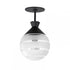 Maxim Copacabana Semi Flush Mount in Black Finish Model: 12441CLFTBK