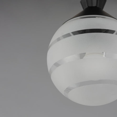 Maxim Copacabana Semi Flush Mount in Black Finish Model: 12441CLFTBK