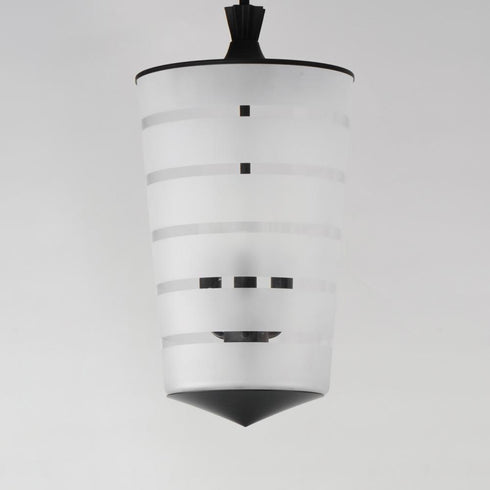Maxim Copacabana Single Pendant in Black Finish Model: 12443CLFTBK