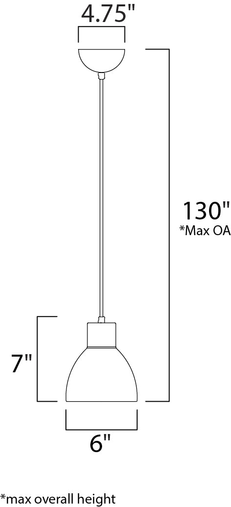 Maxim Cora Single Pendant in Satin Nickel Finish Model: 11020SN