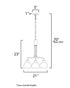Maxim Coraline Chandelier in Satin Nickel Finish Model: 11276SWSN