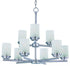 Maxim Corona Multi Tier Chandelier in Black Finish Model: 10206CLBK