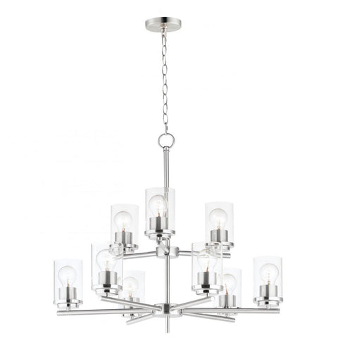 Maxim Corona Multi Tier Chandelier in Black Finish Model: 10206CLBK