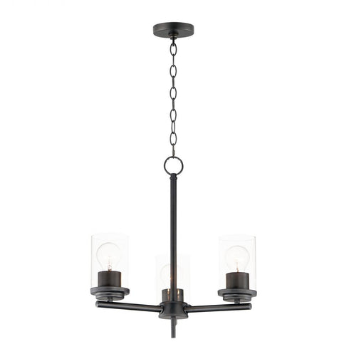 Maxim Corona Single Tier Chandelier in Black Finish Model: 10203CLBK