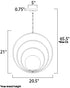 Maxim Coronet Single Pendant in Satin Brass Finish Model: 26056SWSBR