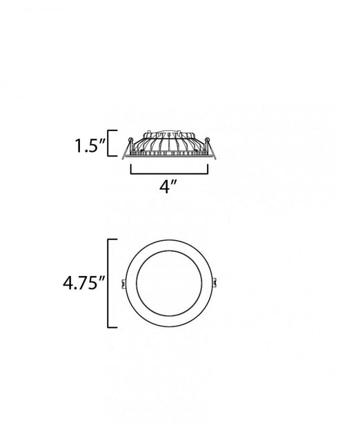 Maxim Cove Flush Mount in White Finish Model: 67794WT
