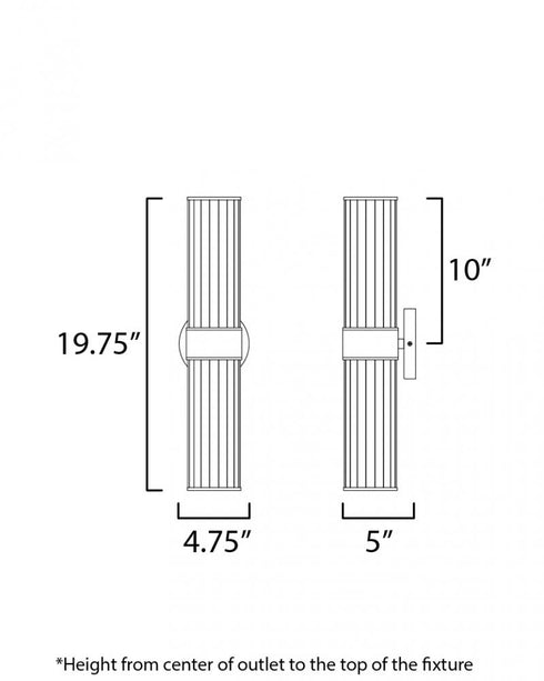 Maxim Crosby Wall Sconce in Satin Brass Finish Model: 11472CRSBR