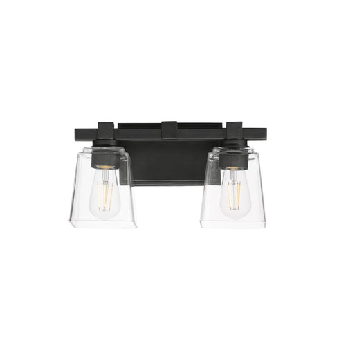 Maxim Cubos Wall Sconce in Black Finish Model: 21382CLBK